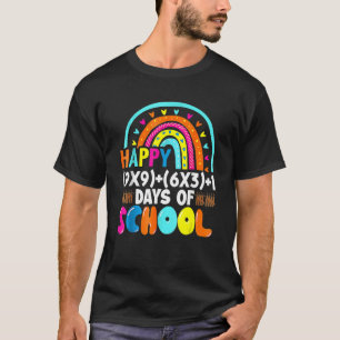 Rainbow Math Formel Happy 100 Days Schule 100th D T-Shirt