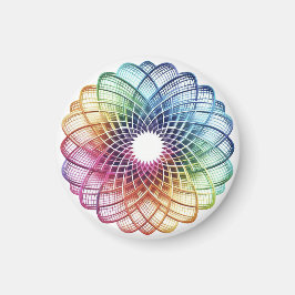 Rainbow Medallion - Abstraktes Magnet