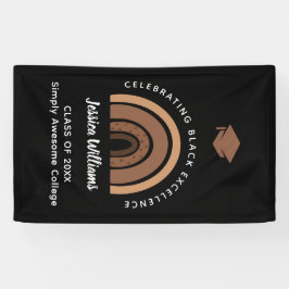 Rainbow Melanin Black Excellence Class Year Grad Banner