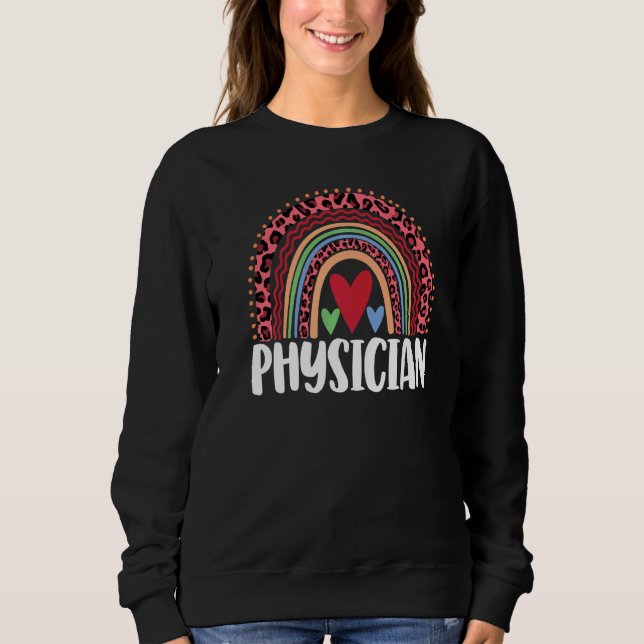 Rainbow Men Leopard Rainbow Liebe Sweatshirt (Vorderseite)