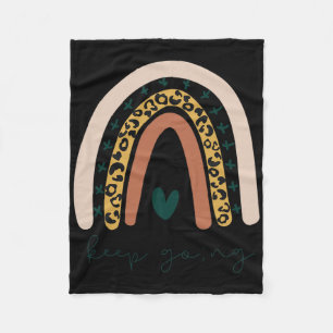 Rainbow Mental Health Semicolon Behalt Going Boho Fleecedecke
