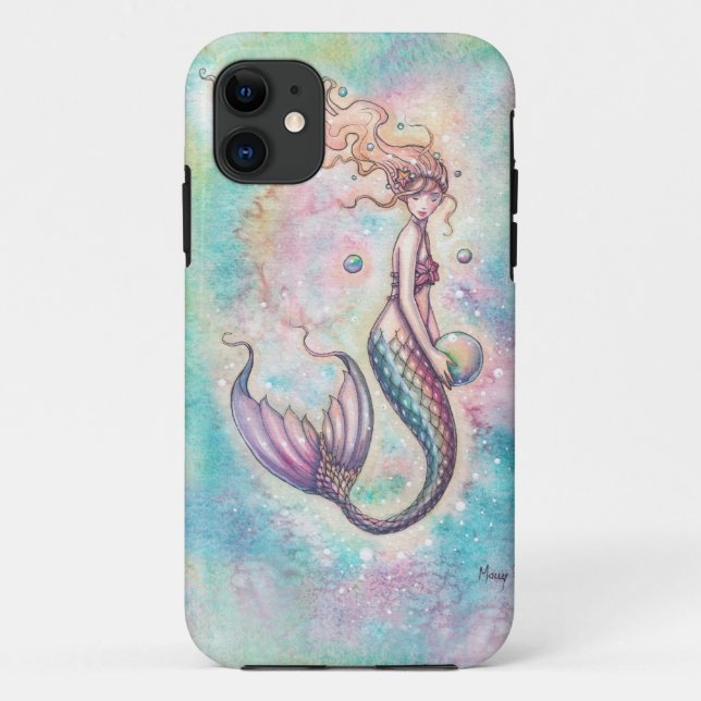 Rainbow Mermaid Fantasy Art Case-Mate iPhone Hülle (Rückseite)