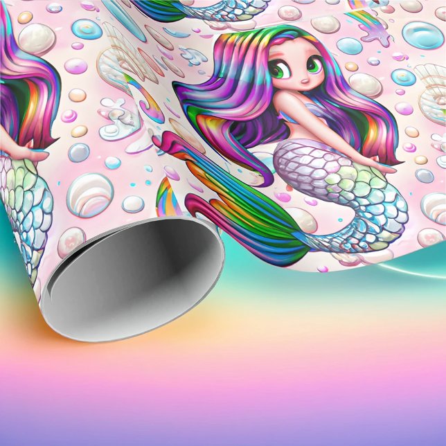 Rainbow Mermaid Geschenkpapier (Von Creator hochgeladen)