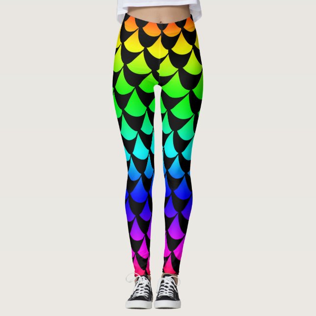 Rainbow Mermaid Leggings (Vorderseite)