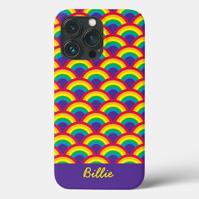 Rainbow Mermaid Scale Case-Mate iPhone Hülle (Rückseite)