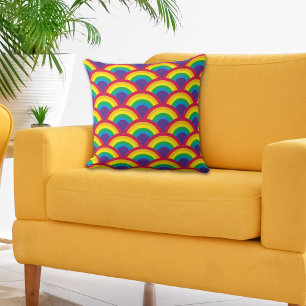 Rainbow Mermaid Scale Kissen