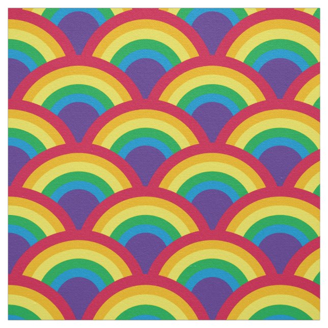 Rainbow Mermaid Scale Stoff (Muster)