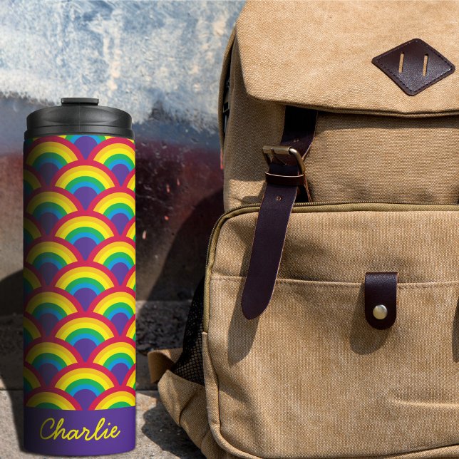 Rainbow Mermaid Scale Thermosbecher (Von Creator hochgeladen)