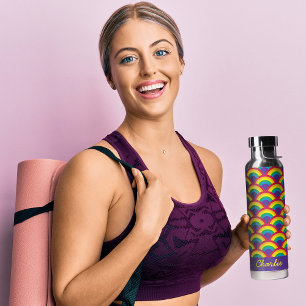 Rainbow Mermaid Scale Trinkflasche