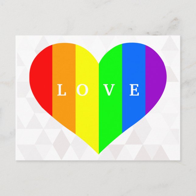 Rainbow Message Postkarten (Vorderseite)