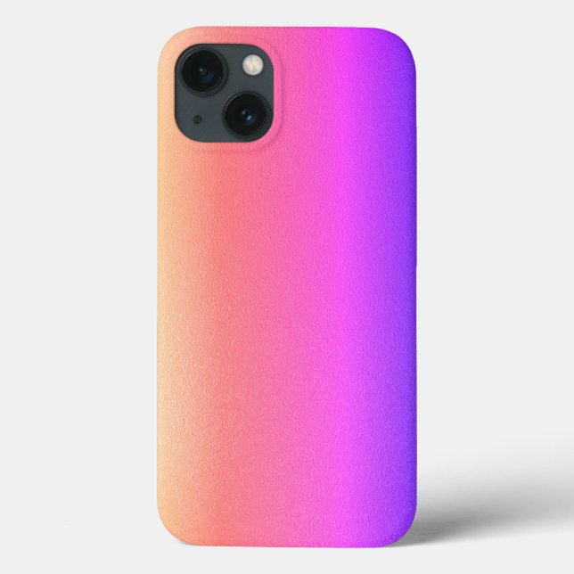 Rainbow Metallic Glitzer Gradient Phone Case (Rückseite)