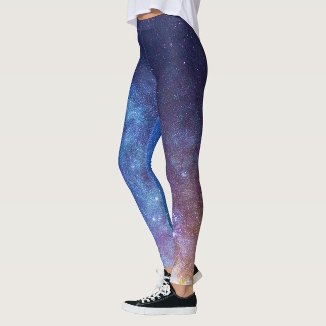Rainbow Milky Way Galaxy Deep Space Leggings (Links)
