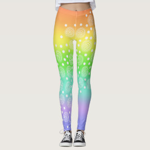 Rainbow mit Circles-Leggings Leggings