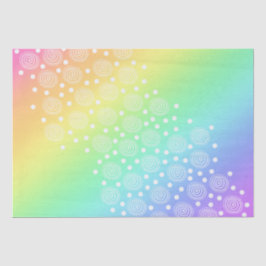 Rainbow mit Fun Circles Tissue Seidenpapier
