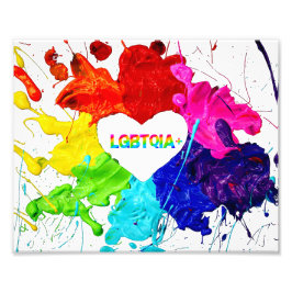 Rainbow Modern Strip LGBT Fotodruck