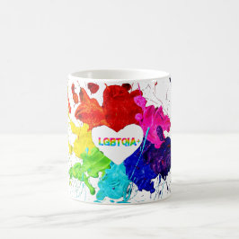 Rainbow Modern Strip LGBT Kaffeetasse