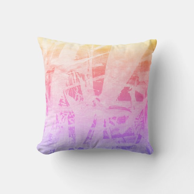 Rainbow Modern Summer Gradient Kissen (Vorderseite)