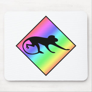 Rainbow Monkey Crossing Mousepad