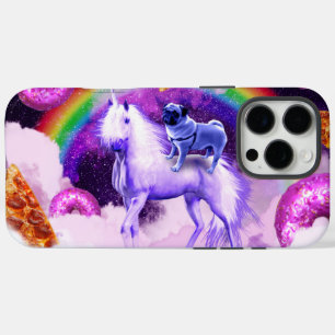 Rainbow-Mops im Weltraum auf einem Einhorn iPhone 16 Pro Max Hülle
