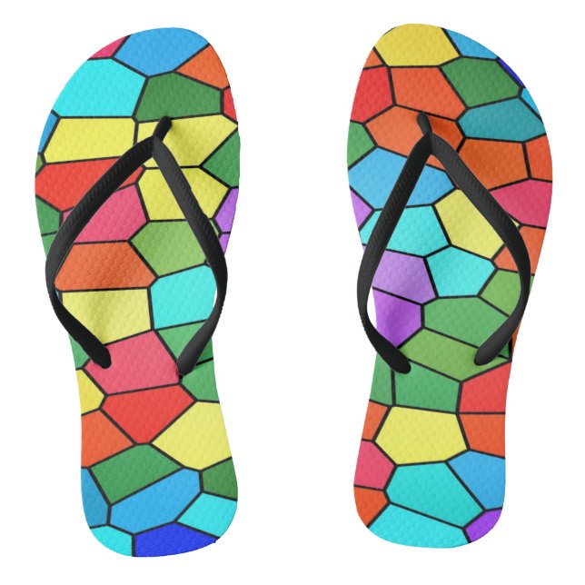 Rainbow Mosaics Flip Flops (Fußbett)
