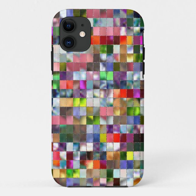 Rainbow Mosaik Case-Mate iPhone Hülle (Rückseite)
