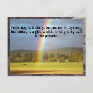 Rainbow motiviert... postkarte