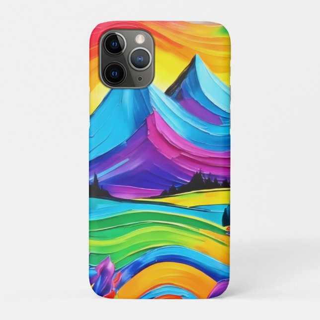 Rainbow Mountain Case-Mate iPhone Hülle (Rückseite)
