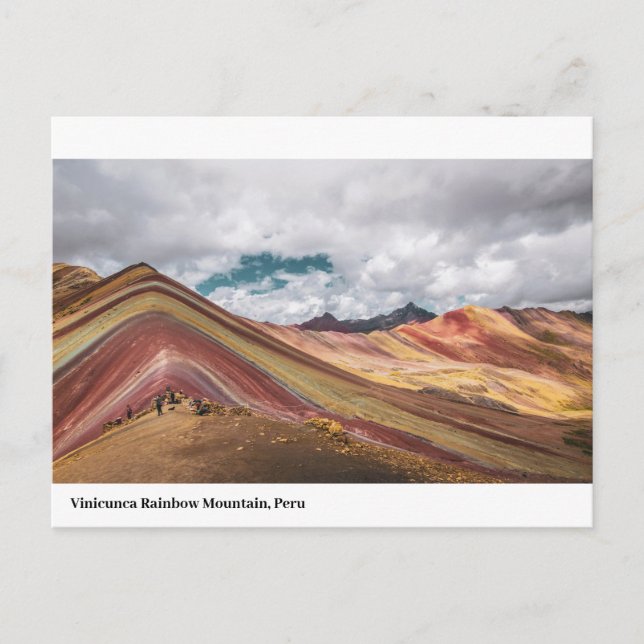 Rainbow Mountain Holiday Postkarte (Vorderseite)
