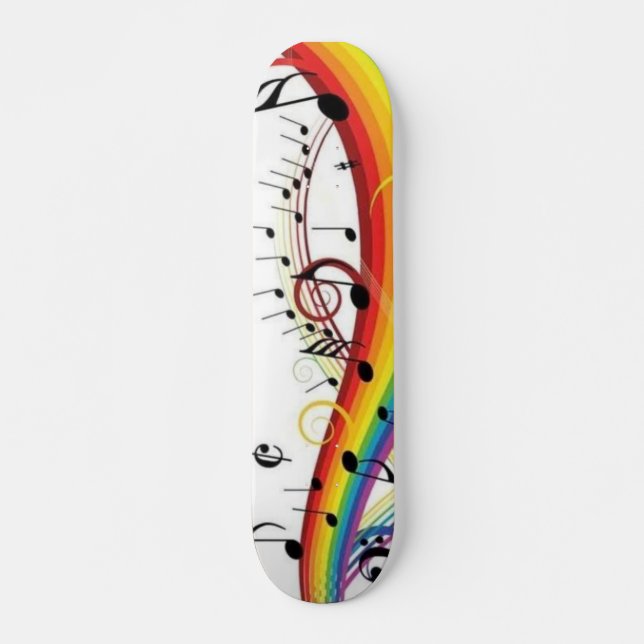 Rainbow Music Board Skateboard (Vorne)