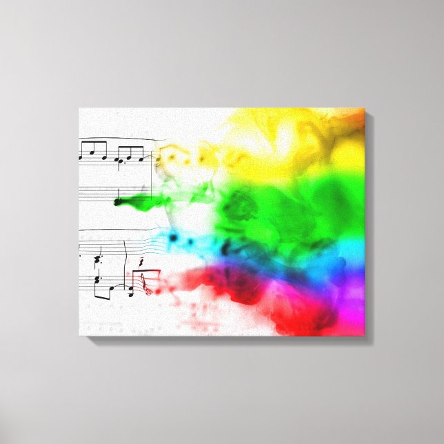 Rainbow Music Leinwanddruck (Vorderseite)