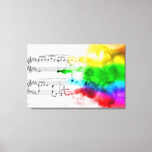 Rainbow Music Leinwanddruck (Vorderseite)