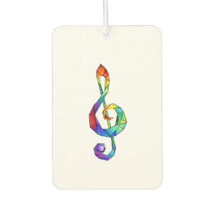Rainbow Musical Key Treble Autolufterfrischer