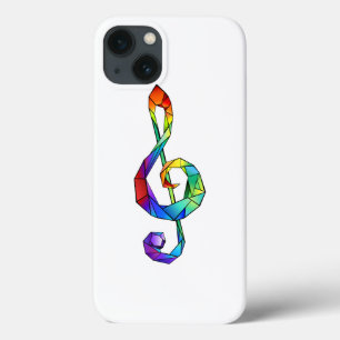 Rainbow Musical Key Treble Case-Mate iPhone Hülle