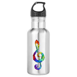 Rainbow Musical Key Treble Edelstahlflasche