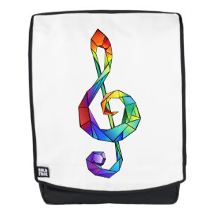Rainbow Musical Key Treble Rucksack