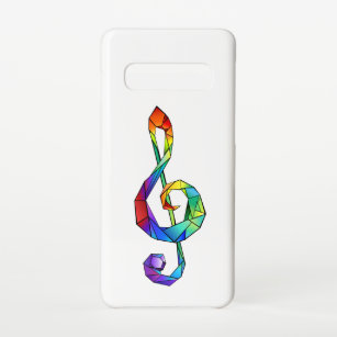Rainbow Musical Key Treble Samsung Galaxy S10 Hülle