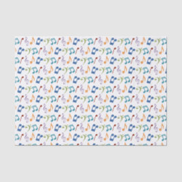 Rainbow-Musiknoten-Gewebepapier Seidenpapier