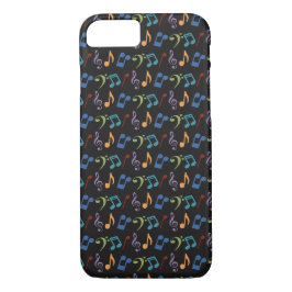 Rainbow Musiknotens iPhone Case