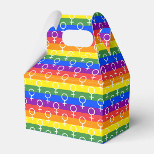 Rainbow-Muster Geschenkschachtel