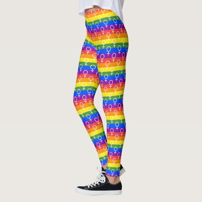 Rainbow-Muster Leggings (Links)