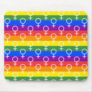 Rainbow-Muster Mousepad