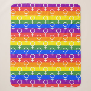 Rainbow-Muster Sherpadecke