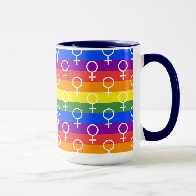 Rainbow-Muster Tasse (Rechts)