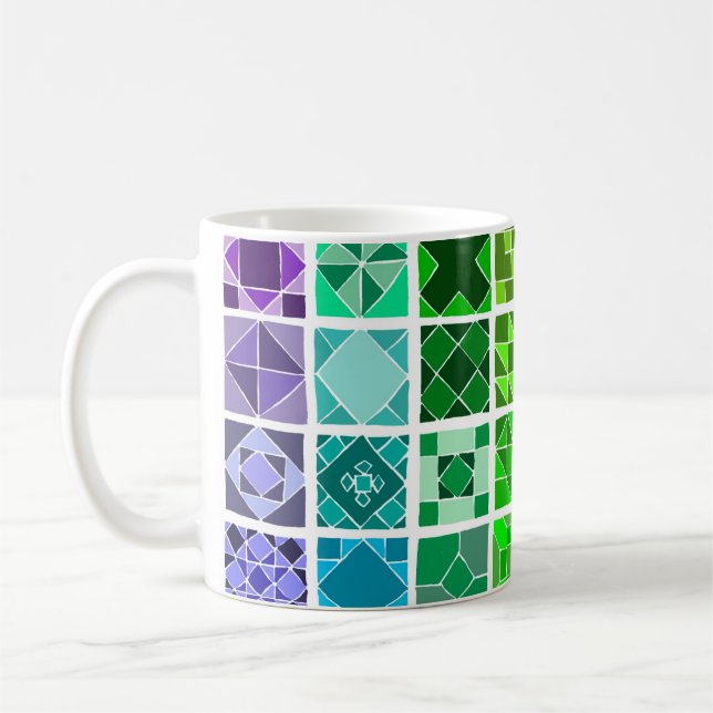 Rainbow-Muster-Tasse Kaffeetasse (Links)