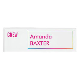 Rainbow-Name-Tag Namenschild