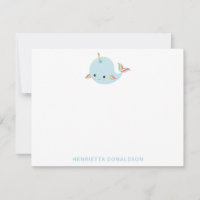 Rainbow Narwhal Kawaii Muster Pastel Blauer Name