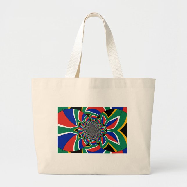 Rainbow Nation: Vibranding South Africa Art Print Jumbo Stoffbeutel (Vorne)
