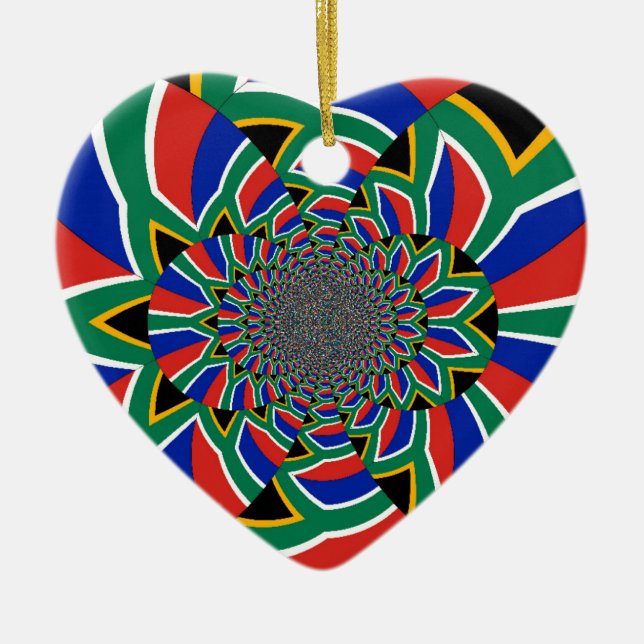 Rainbow Nation: Vibranding South Africa Art Print Keramikornament (Vorne)