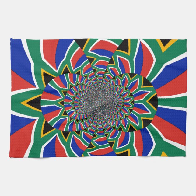 Rainbow Nation: Vibranding South Africa Art Print Küchentuch (Horizontal)
