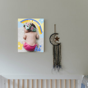 Rainbow Neugeborenes Foto Baby Kinderzimmer Dekora Leinwanddruck